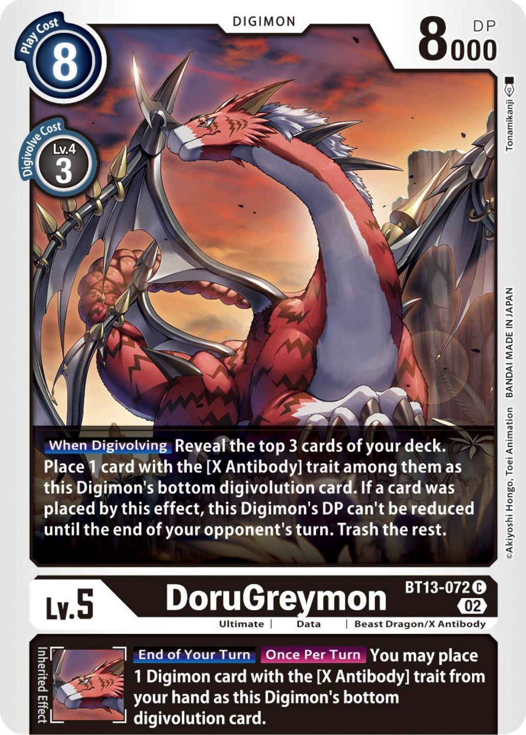 DoruGreymon [BT13-072] [Versus Royal Knights Booster] | Arkham Games and Comics