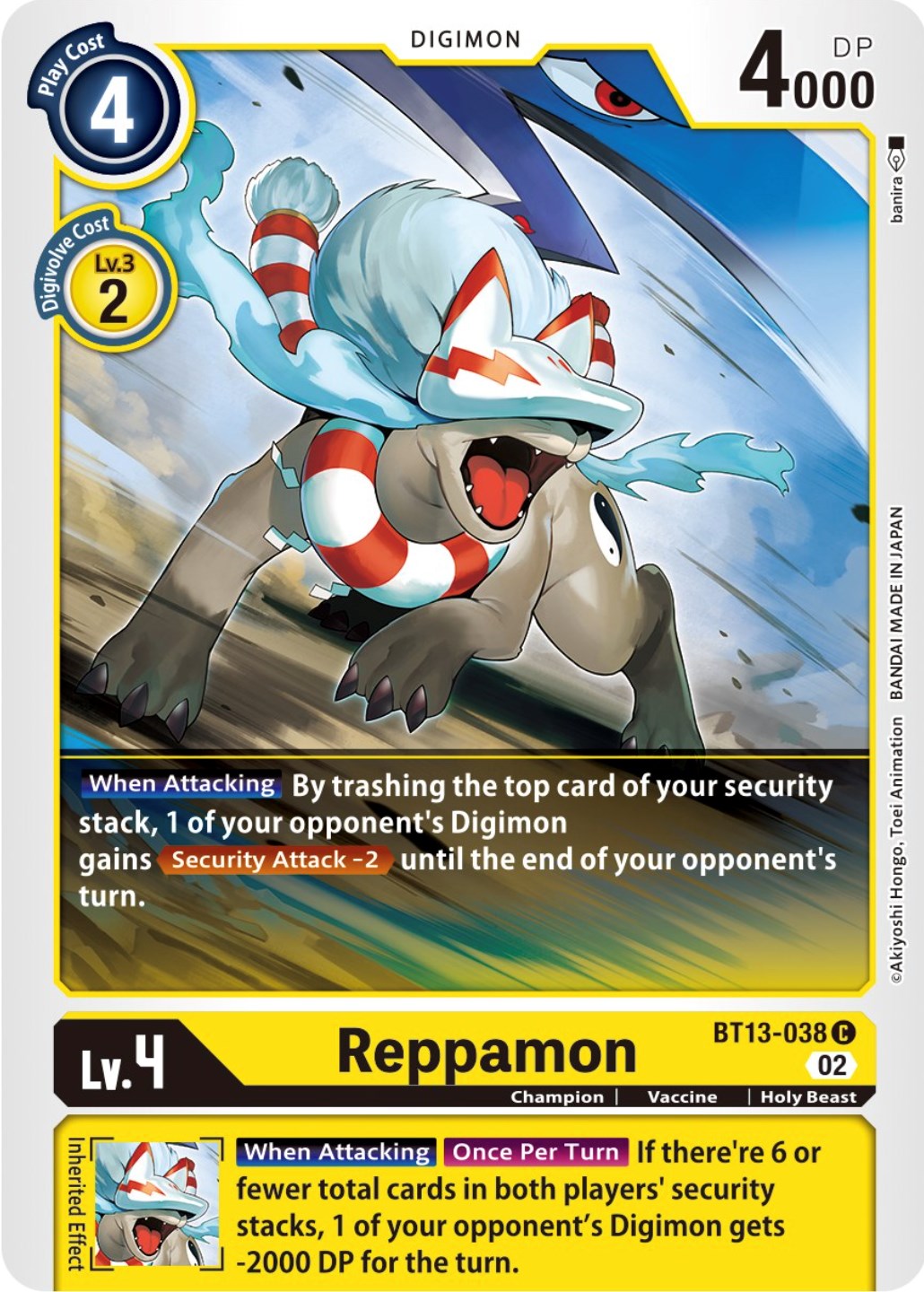 Reppamon [BT13-038] [Versus Royal Knights Booster] | Arkham Games and Comics