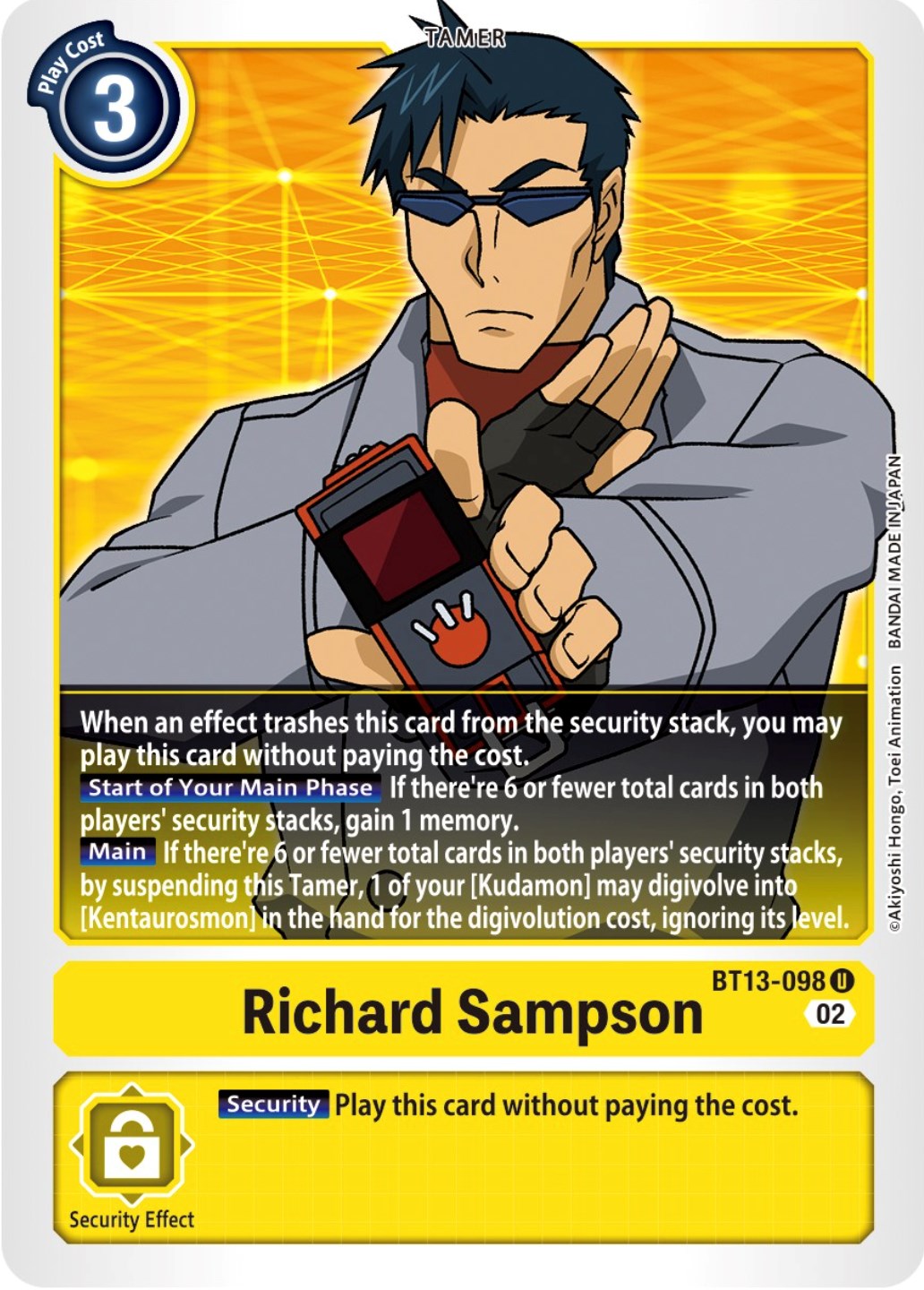 Richard Sampson [BT13-098] [Versus Royal Knights Booster] | Arkham Games and Comics