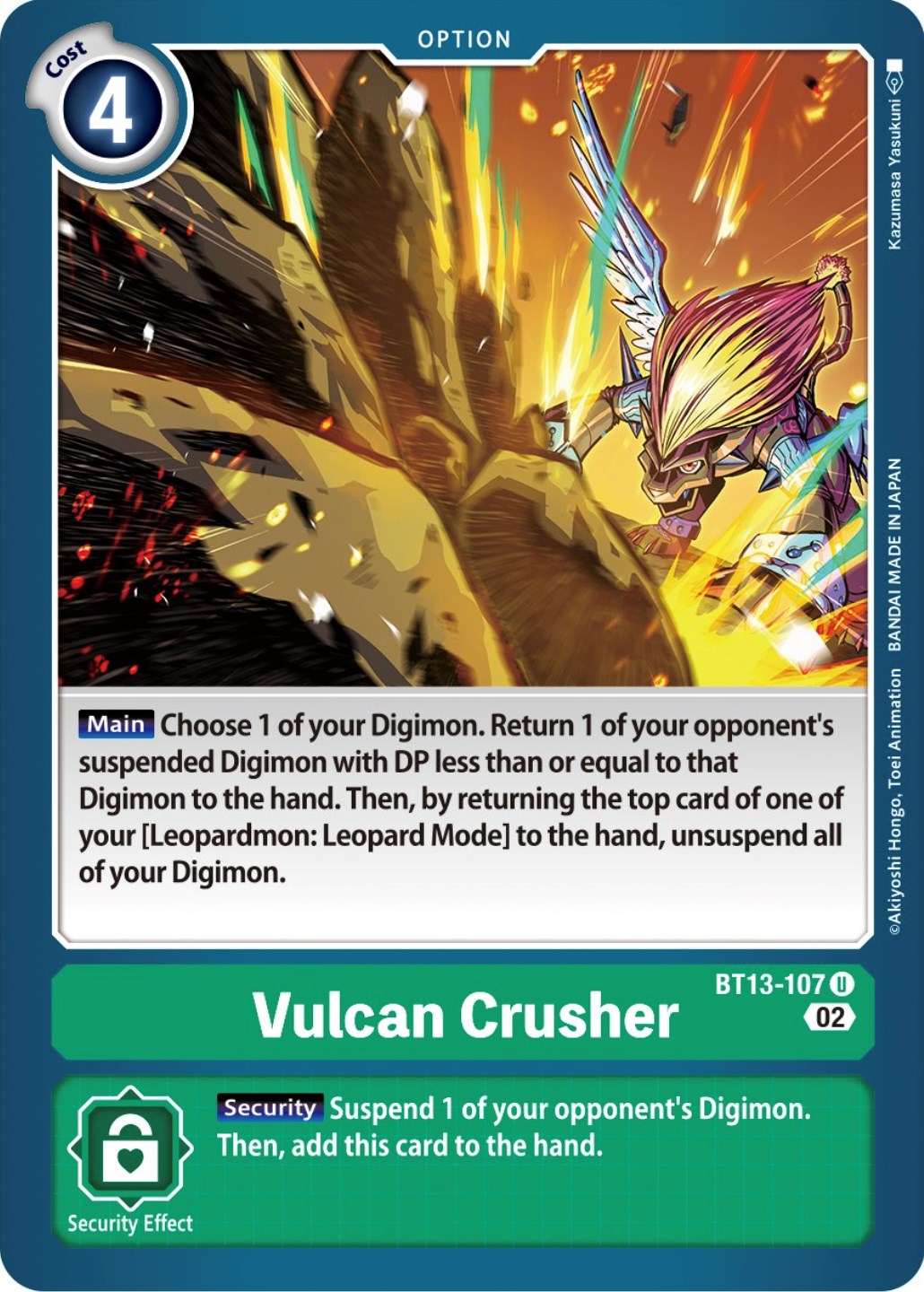 Vulcan Crusher [BT13-107] [Versus Royal Knights Booster] | Arkham Games and Comics