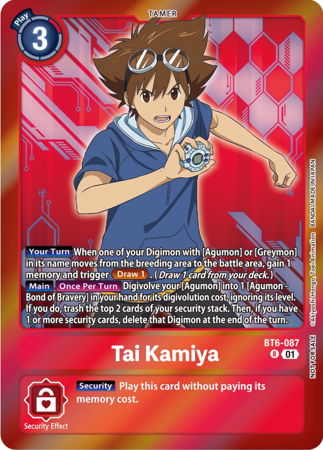 Tai Kamiya [BT6-087] (Event Pack 5) [Double Diamond Promos] | Arkham Games and Comics