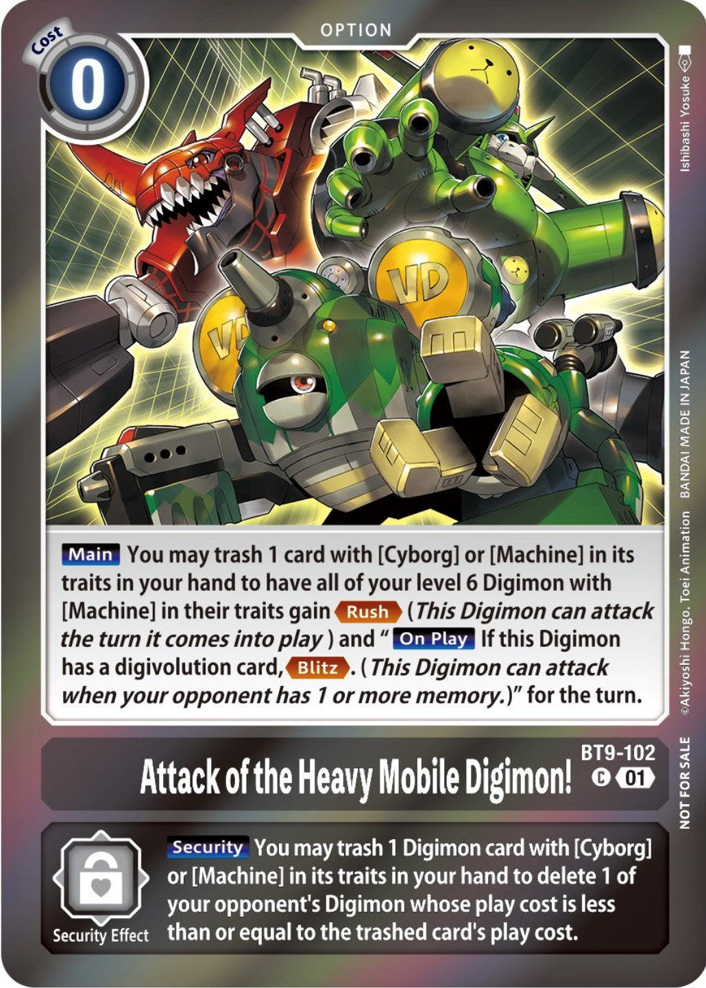 Attack of the Heavy Mobile Digimon! [BT9-102] (Event Pack 5) [X Record Promos] | Arkham Games and Comics