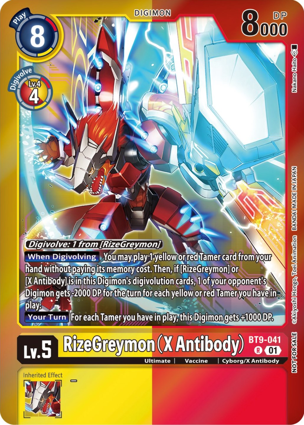 RizeGreymon (X Antibody) [BT9-041] (Event Pack 5) [X Record Promos] | Arkham Games and Comics