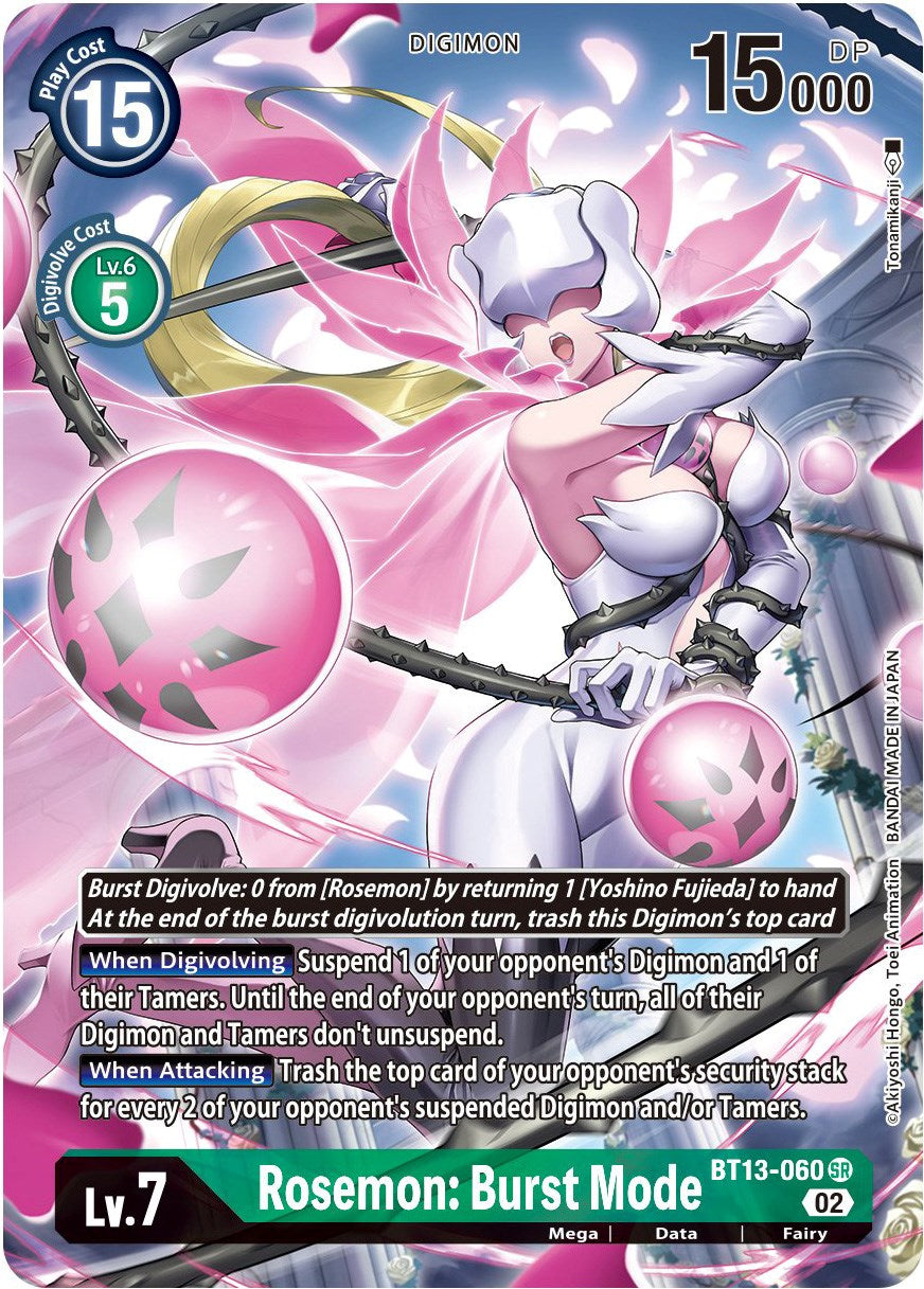 Rosemon: Burst Mode [BT13-060] (Alternate Art) [Versus Royal Knights Booster] | Arkham Games and Comics