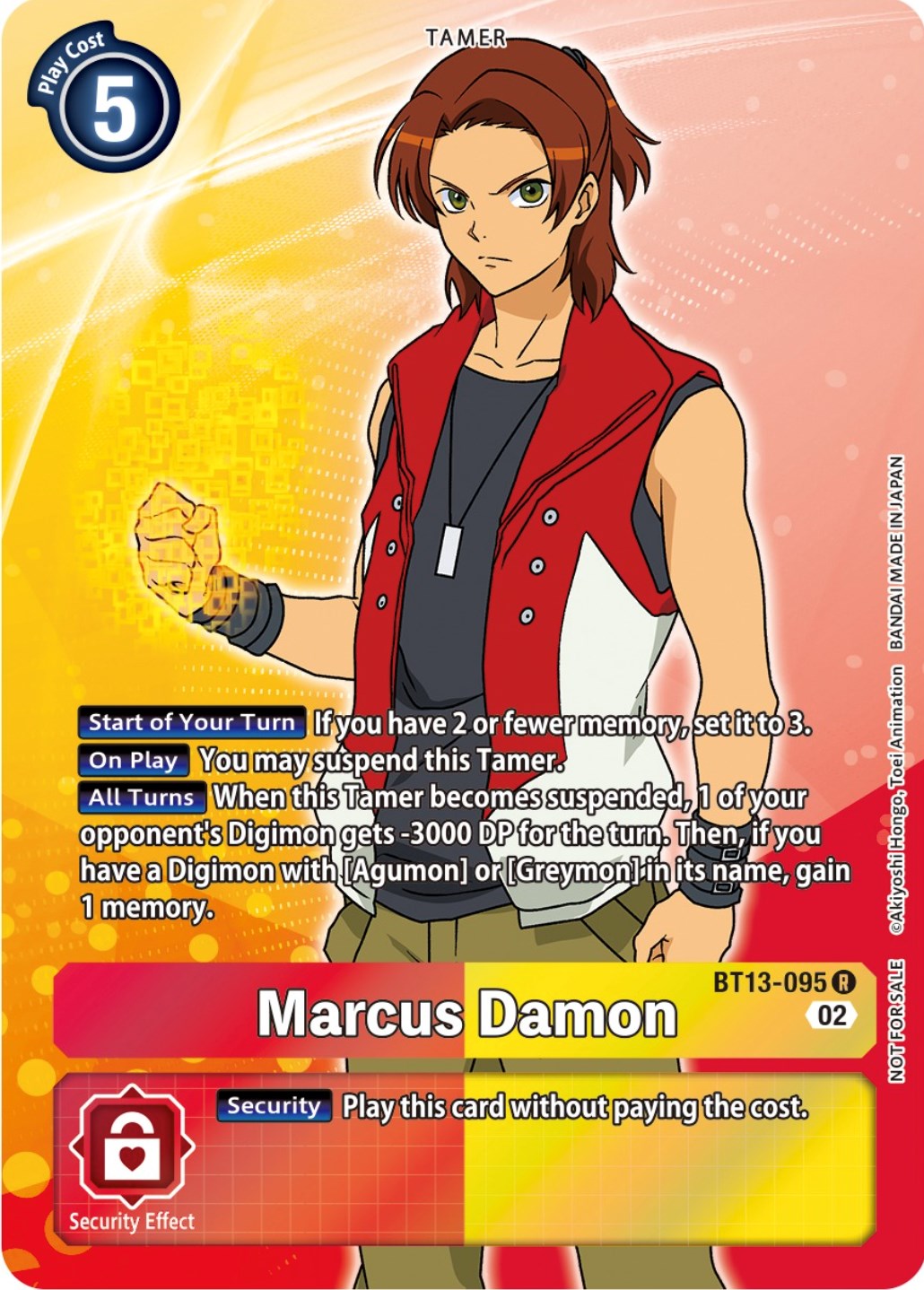 Marcus Damon [BT13-095] (Box Topper) [Versus Royal Knights Booster] | Arkham Games and Comics