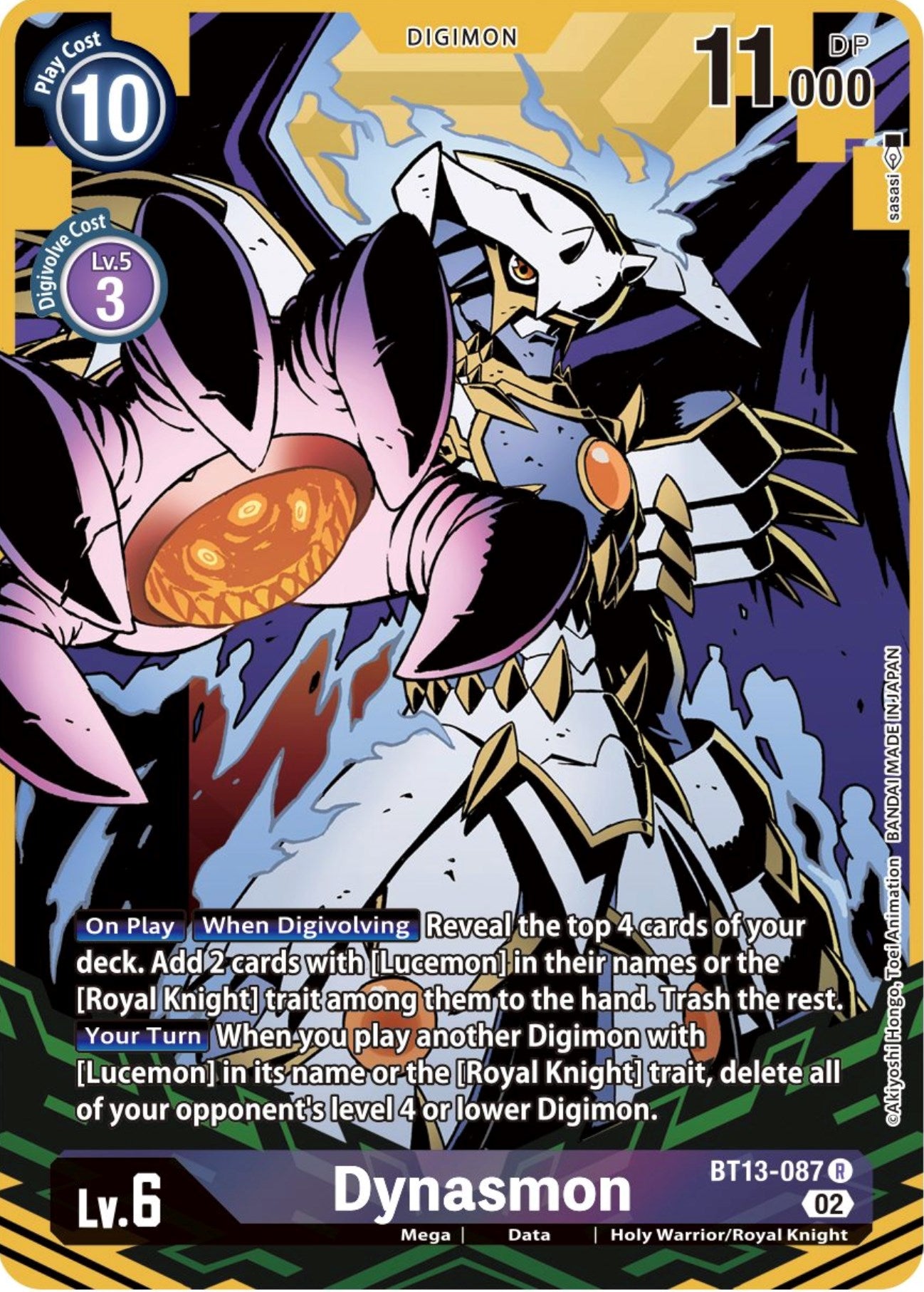 Dynasmon [BT13-087] (Alternate Art) [Versus Royal Knights Booster] | Arkham Games and Comics