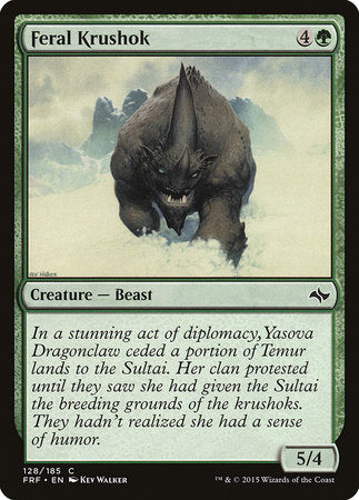 Feral Krushok [Fate Reforged] | Arkham Games and Comics