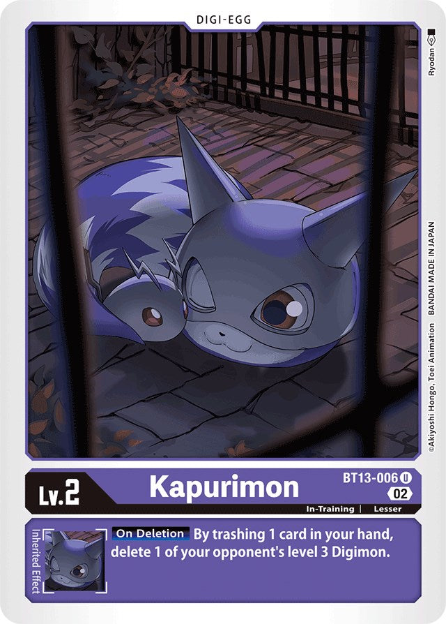 Kapurimon [BT13-006] [Versus Royal Knights Booster] | Arkham Games and Comics
