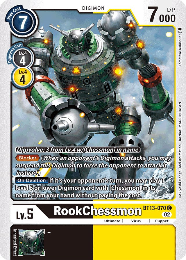 RookChessmon [BT13-070] [Versus Royal Knights Booster] | Arkham Games and Comics