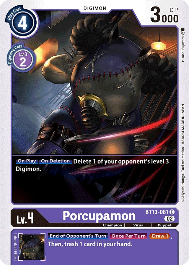 Porcupamon [BT13-081] [Versus Royal Knights Booster] | Arkham Games and Comics