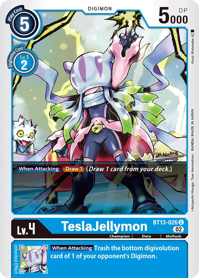 TeslaJellymon [BT13-026] [Versus Royal Knights Booster] | Arkham Games and Comics