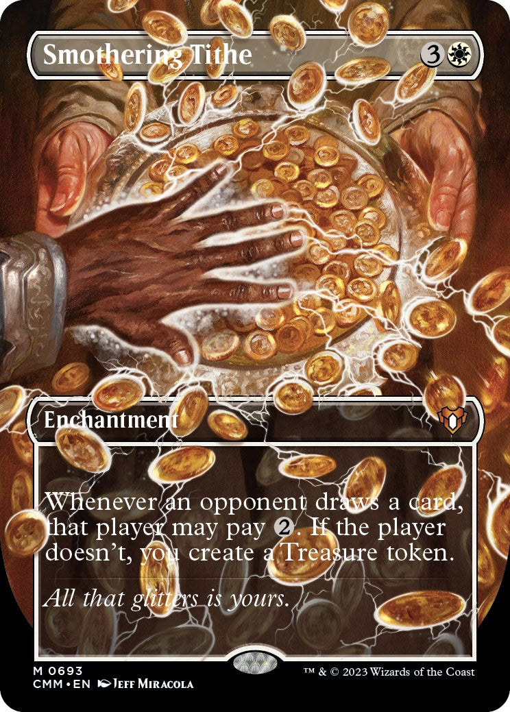 Smothering Tithe (Borderless Alternate Art) [Commander Masters] | Arkham Games and Comics