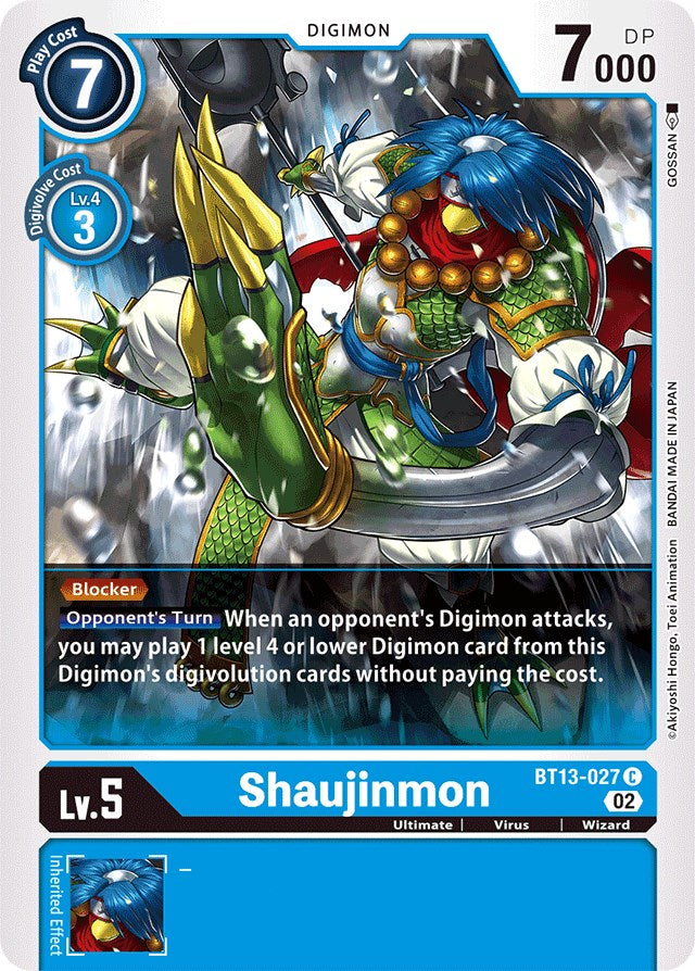 Shaujinmon [BT13-027] [Versus Royal Knights Booster] | Arkham Games and Comics