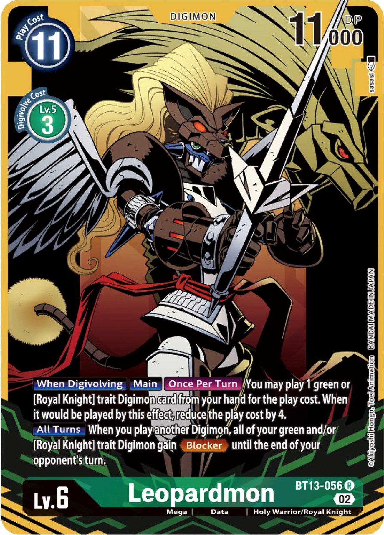 Leopardmon [BT13-056] (Alternate Art) [Versus Royal Knights Booster] | Arkham Games and Comics