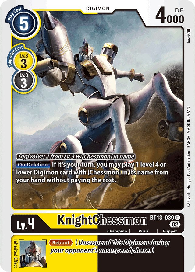 KnightChessmon [BT13-039] [Versus Royal Knights Booster] | Arkham Games and Comics