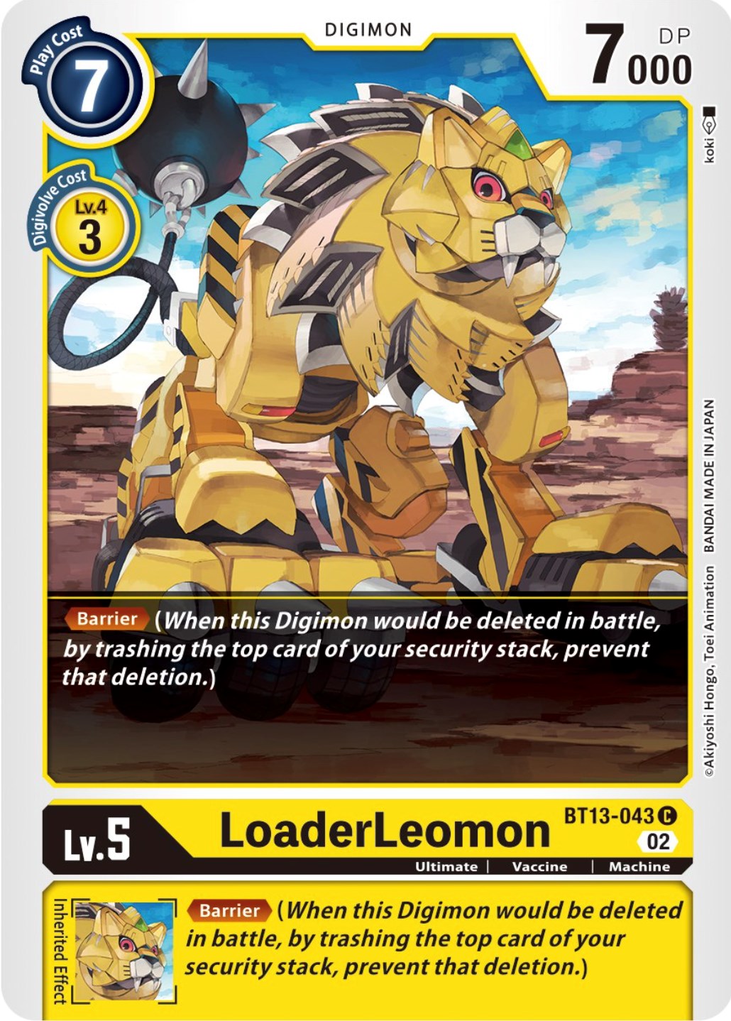 LoaderLeomon [BT13-043] [Versus Royal Knights Booster] | Arkham Games and Comics