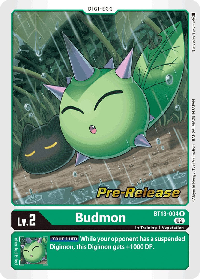 Budmon [BT13-004] [Versus Royal Knight Booster Pre-Release Cards] | Arkham Games and Comics