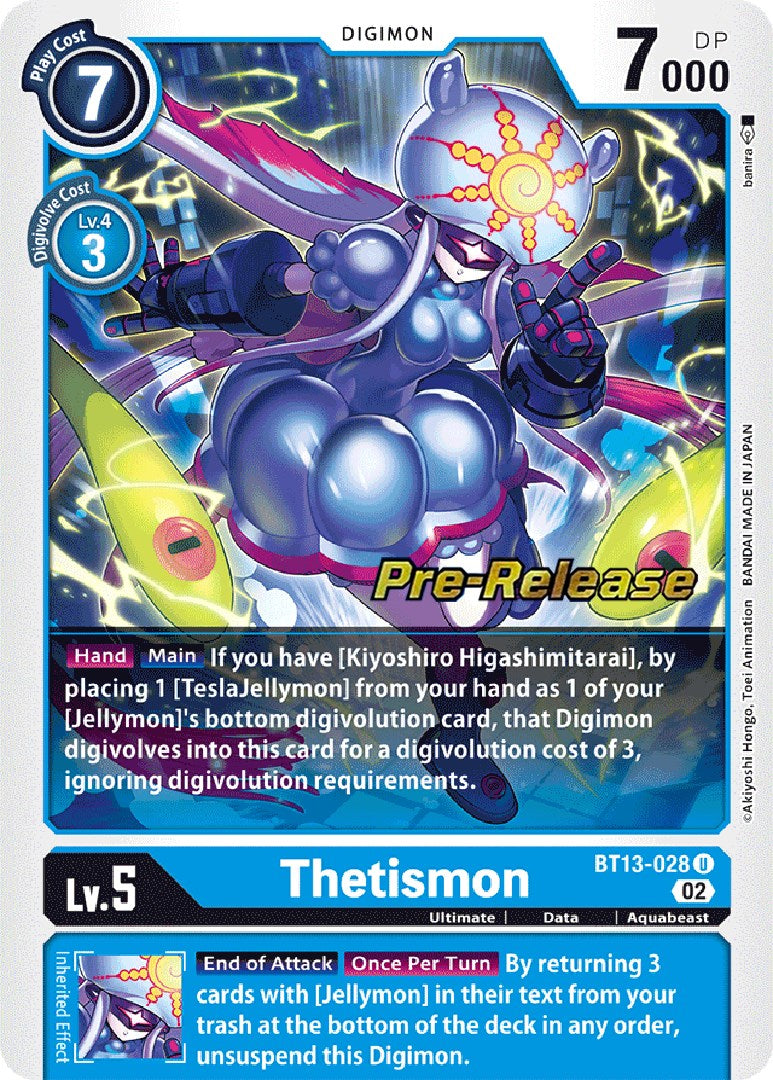 Thetismon [BT13-028] [Versus Royal Knight Booster Pre-Release Cards] | Arkham Games and Comics