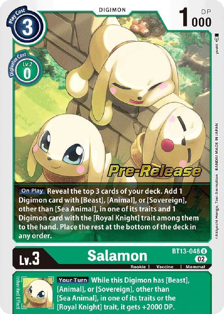 Salamon [BT13-048] [Versus Royal Knight Booster Pre-Release Cards] | Arkham Games and Comics