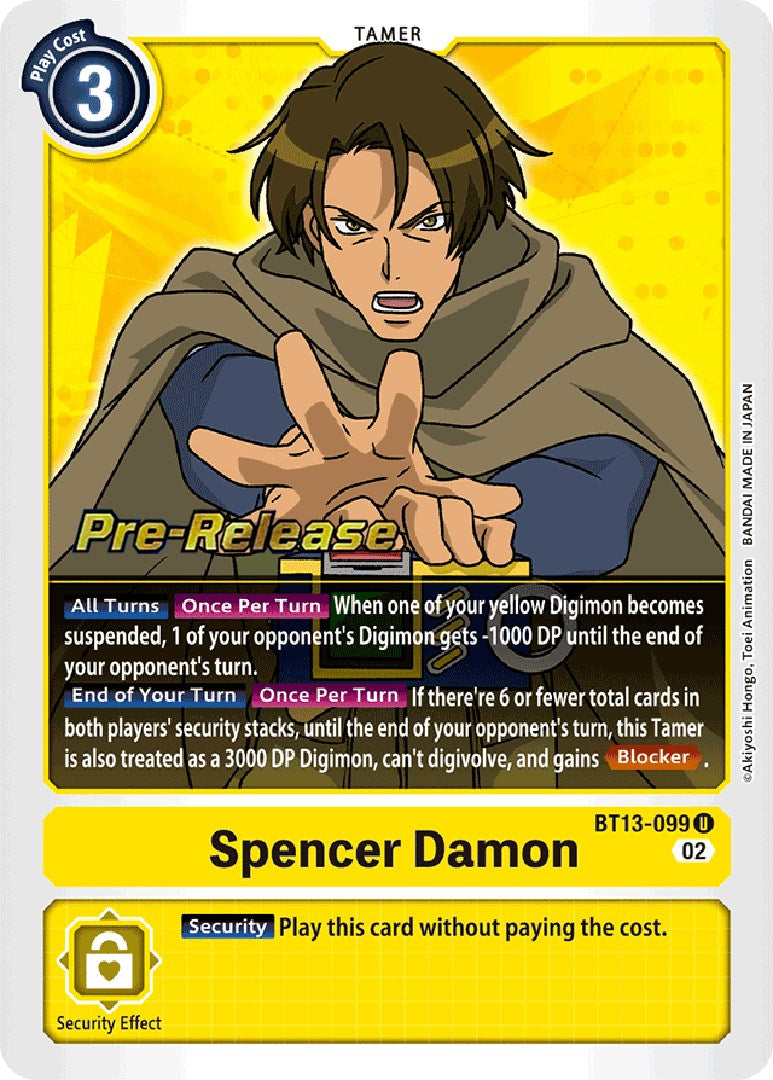 Spencer Damon [BT13-099] [Versus Royal Knight Booster Pre-Release Cards] | Arkham Games and Comics