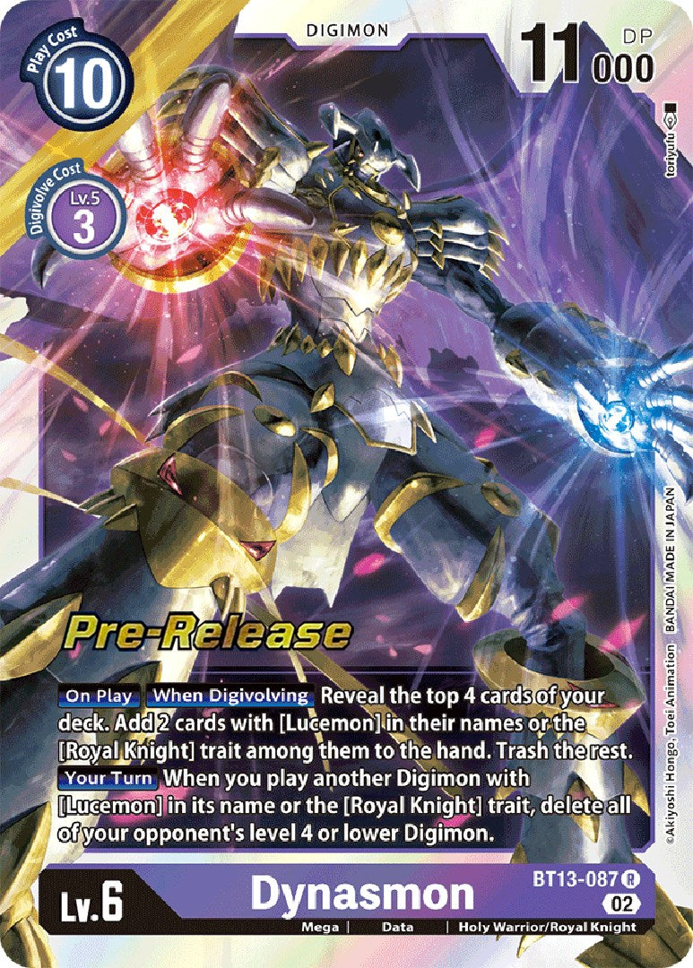 Dynasmon [BT13-087] [Versus Royal Knight Booster Pre-Release Cards] | Arkham Games and Comics