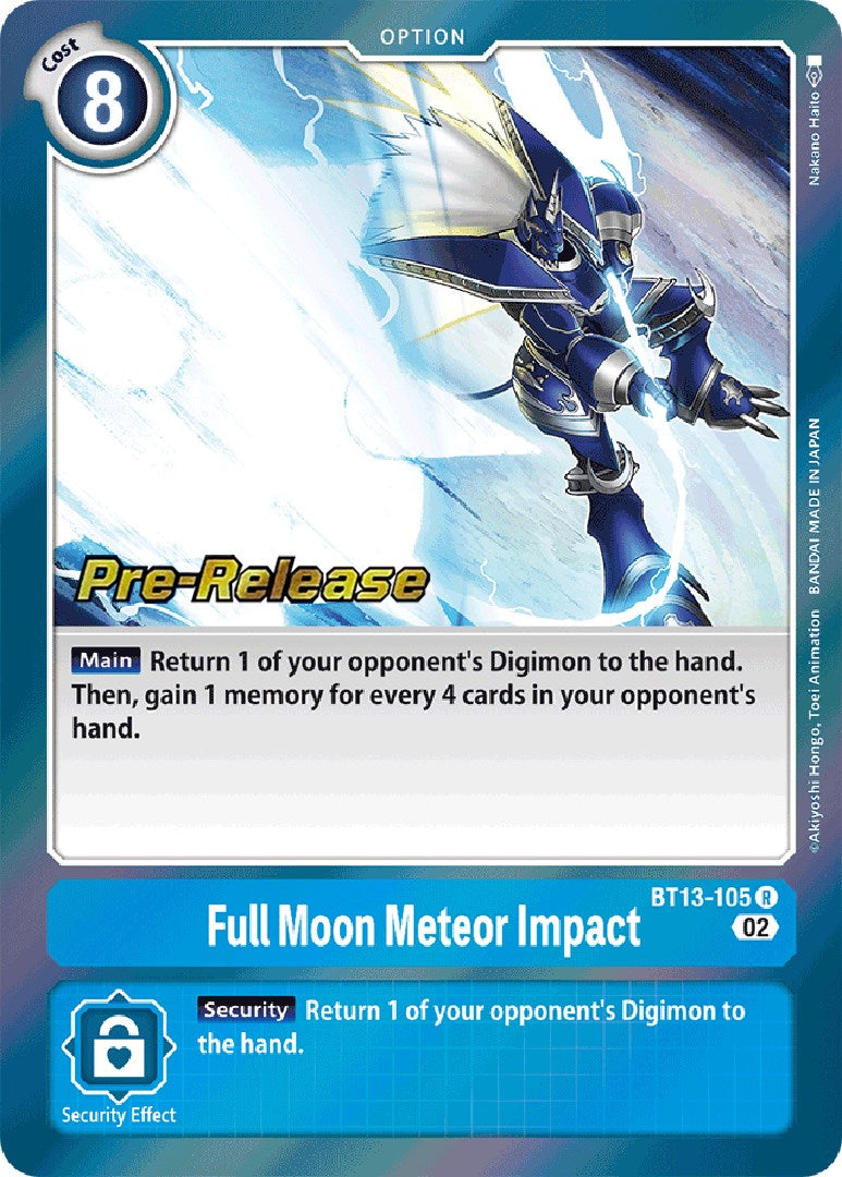 Full Moon Meteor Impact [BT13-105] [Versus Royal Knight Booster Pre-Release Cards] | Arkham Games and Comics