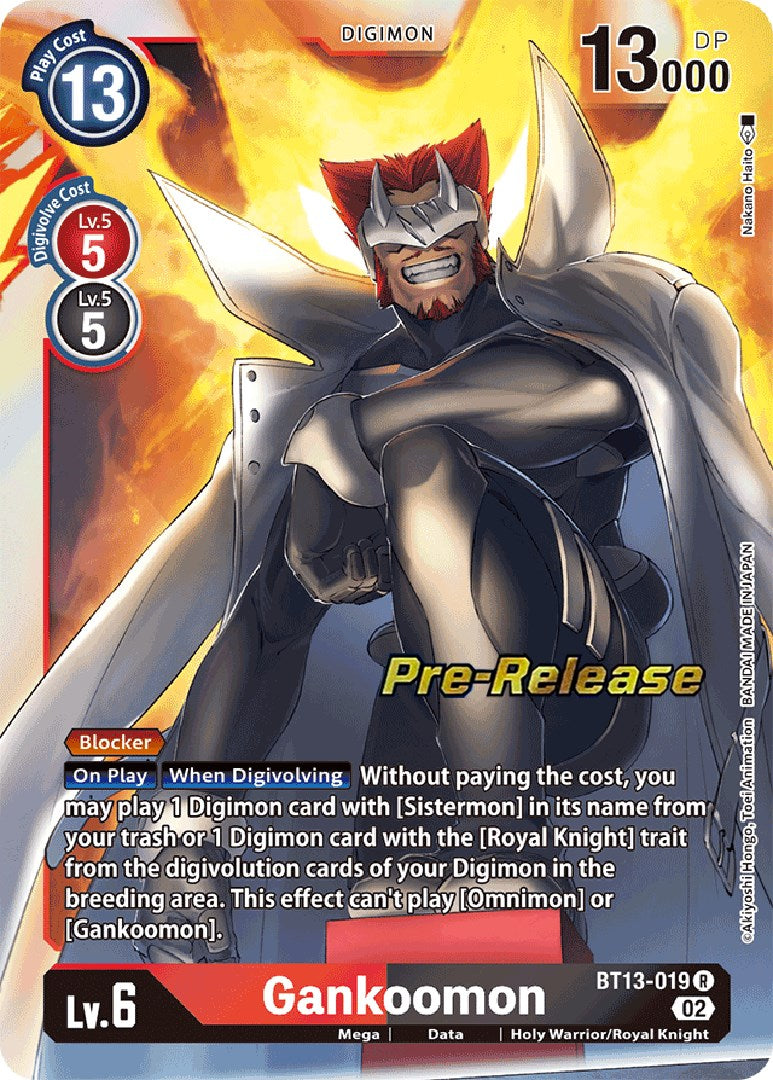 Gankoomon [BT13-019] [Versus Royal Knight Booster Pre-Release Cards] | Arkham Games and Comics