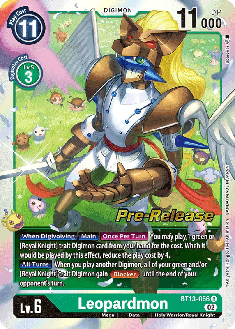 Leopardmon [BT13-056] [Versus Royal Knight Booster Pre-Release Cards] | Arkham Games and Comics