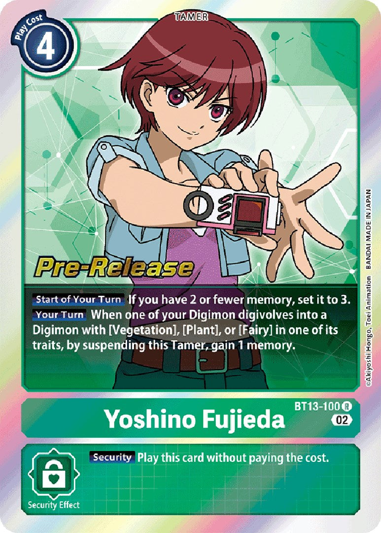 Yoshino Fujieda [BT13-100] [Versus Royal Knight Booster Pre-Release Cards] | Arkham Games and Comics