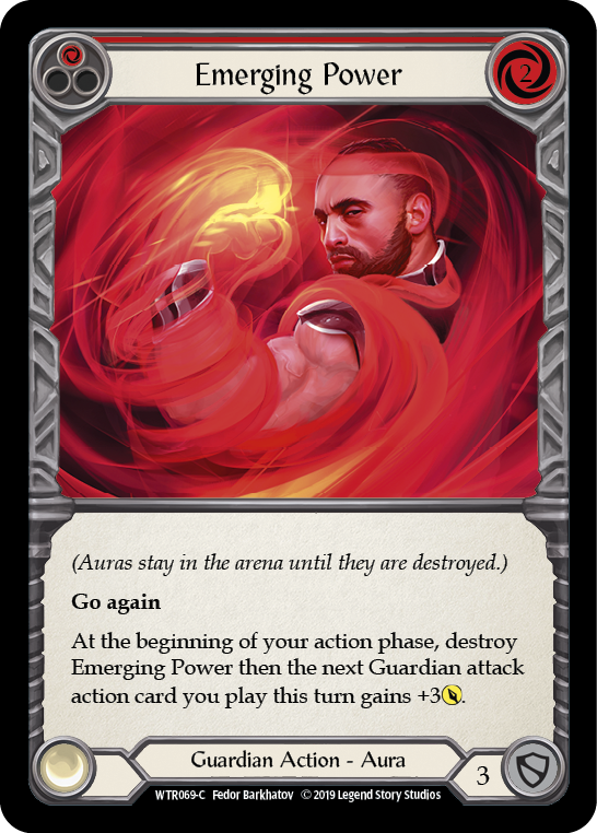 Emerging Power (Red) [WTR069-C] (Welcome to Rathe)  Alpha Print Rainbow Foil | Arkham Games and Comics