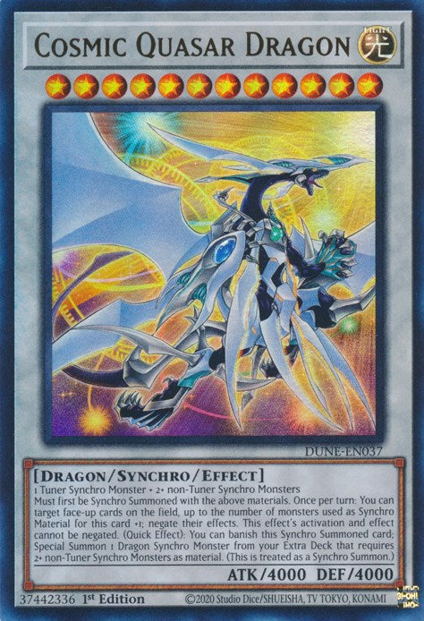 Cosmic Quasar Dragon [DUNE-EN037] Ultra Rare | Arkham Games and Comics