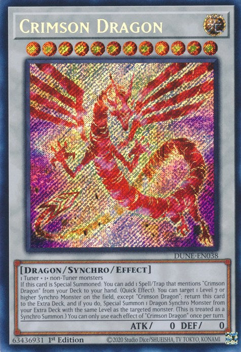 Crimson Dragon [DUNE-EN038] Secret Rare | Arkham Games and Comics