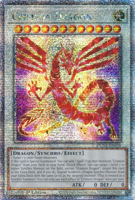 Crimson Dragon [DUNE-EN038] Quarter Century Secret Rare | Arkham Games and Comics