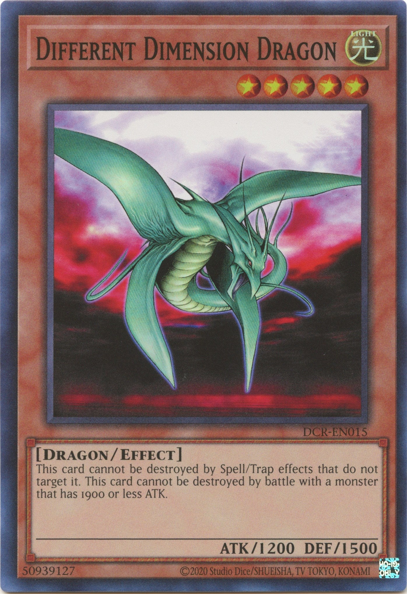 Different Dimension Dragon (25th Anniversary) [DCR-EN015] Super Rare | Arkham Games and Comics