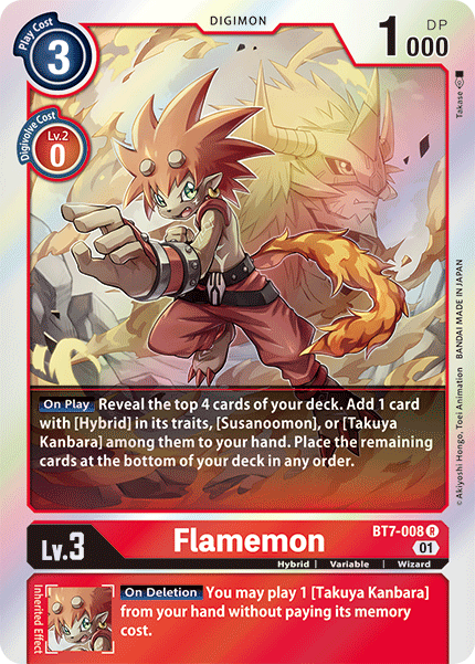 Flamemon [BT7-008] [Next Adventure] | Arkham Games and Comics