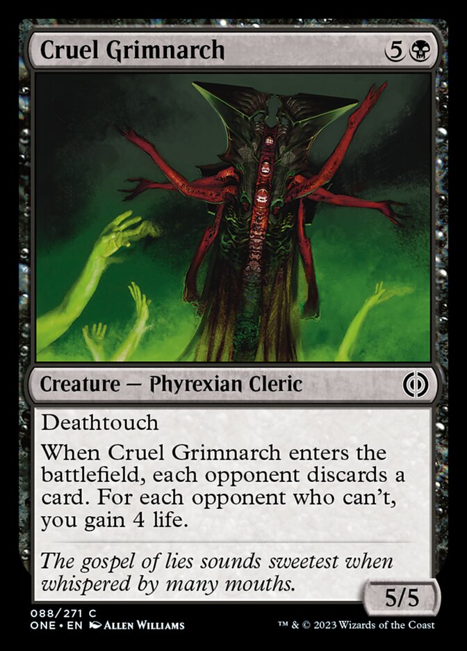 Cruel Grimnarch [Phyrexia: All Will Be One] | Arkham Games and Comics