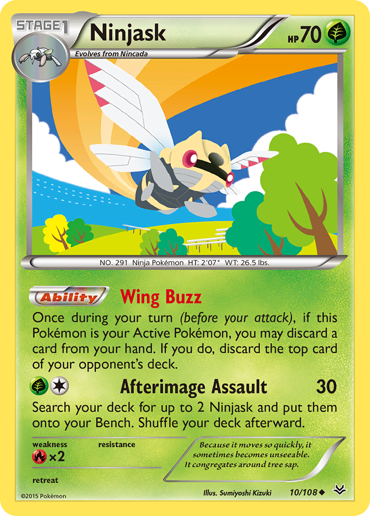 Ninjask (10/108) [XY: Roaring Skies] | Arkham Games and Comics