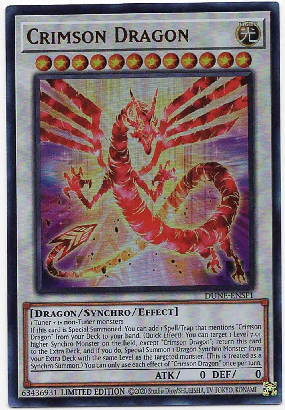 Crimson Dragon [DUNE-ENSP1] Ultra Rare | Arkham Games and Comics