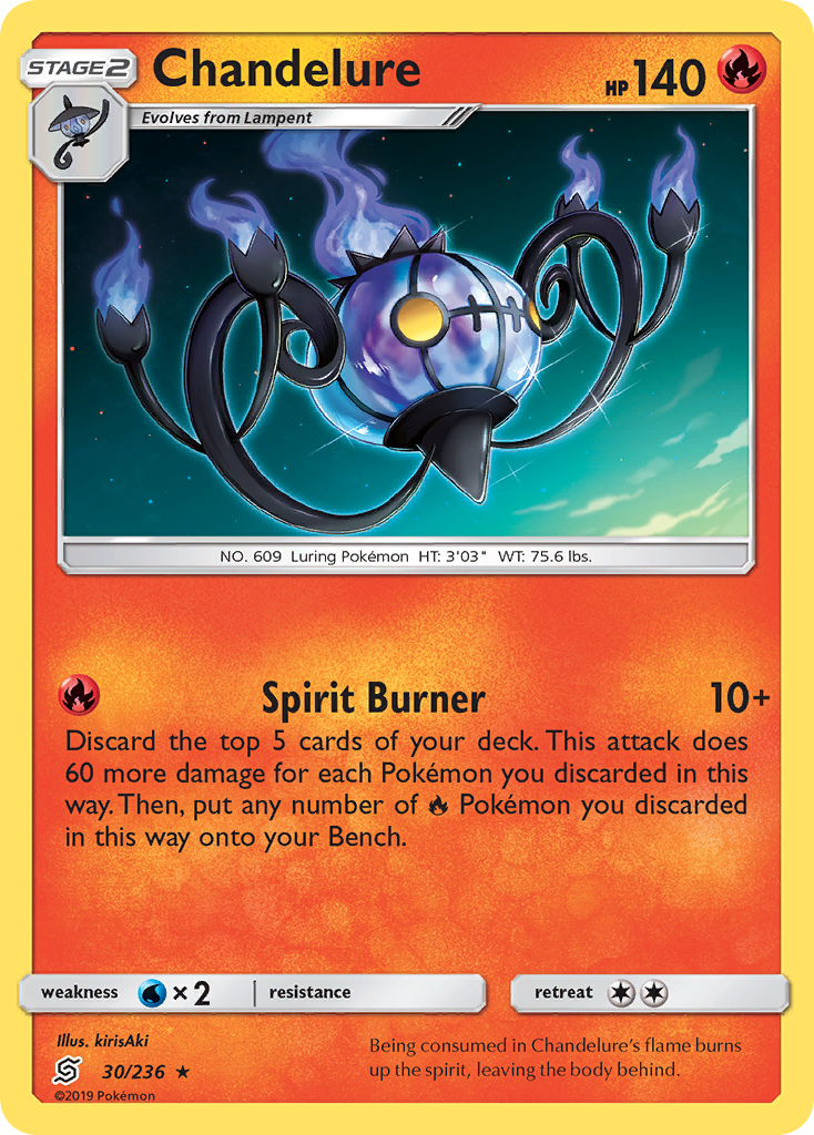 Chandelure (30/236) [Sun & Moon: Unified Minds] | Arkham Games and Comics