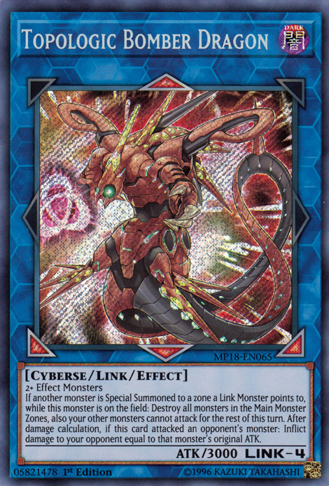 Topologic Bomber Dragon [MP18-EN065] Secret Rare | Arkham Games and Comics