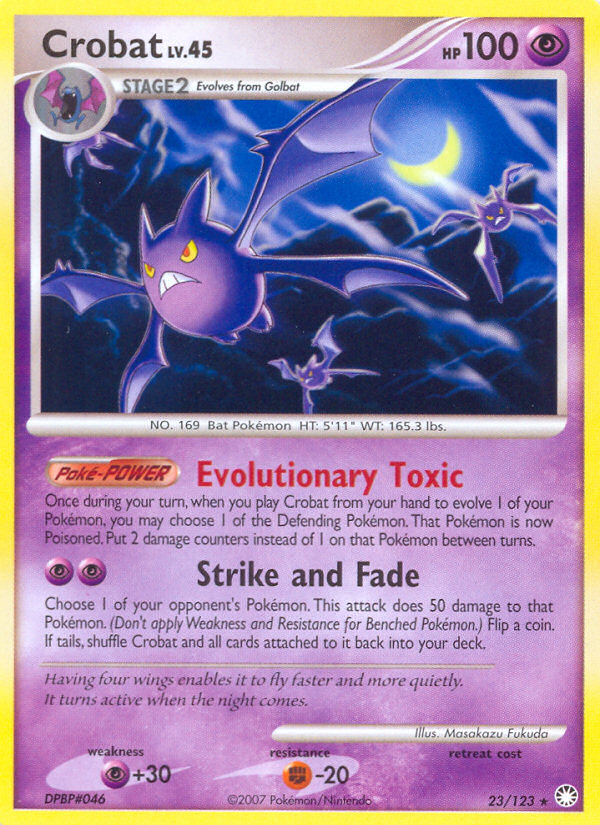 Crobat (23/123) [Diamond & Pearl: Mysterious Treasures] | Arkham Games and Comics