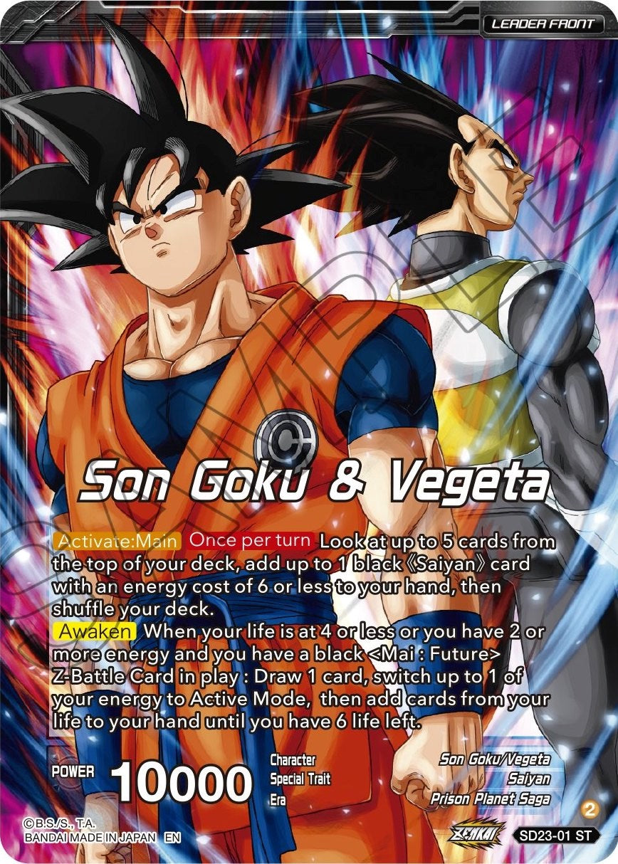 Son Goku & Vegeta // SSB Vegito, Shining Warrior (SD23-01) [Critical Blow] | Arkham Games and Comics