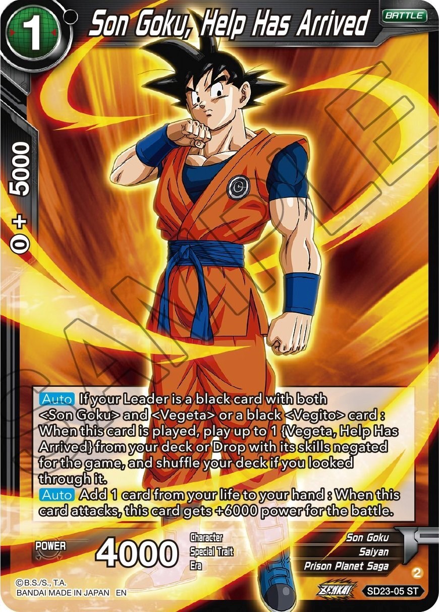 Son Goku, Help Has Arrived (SD23-05) [Critical Blow] | Arkham Games and Comics