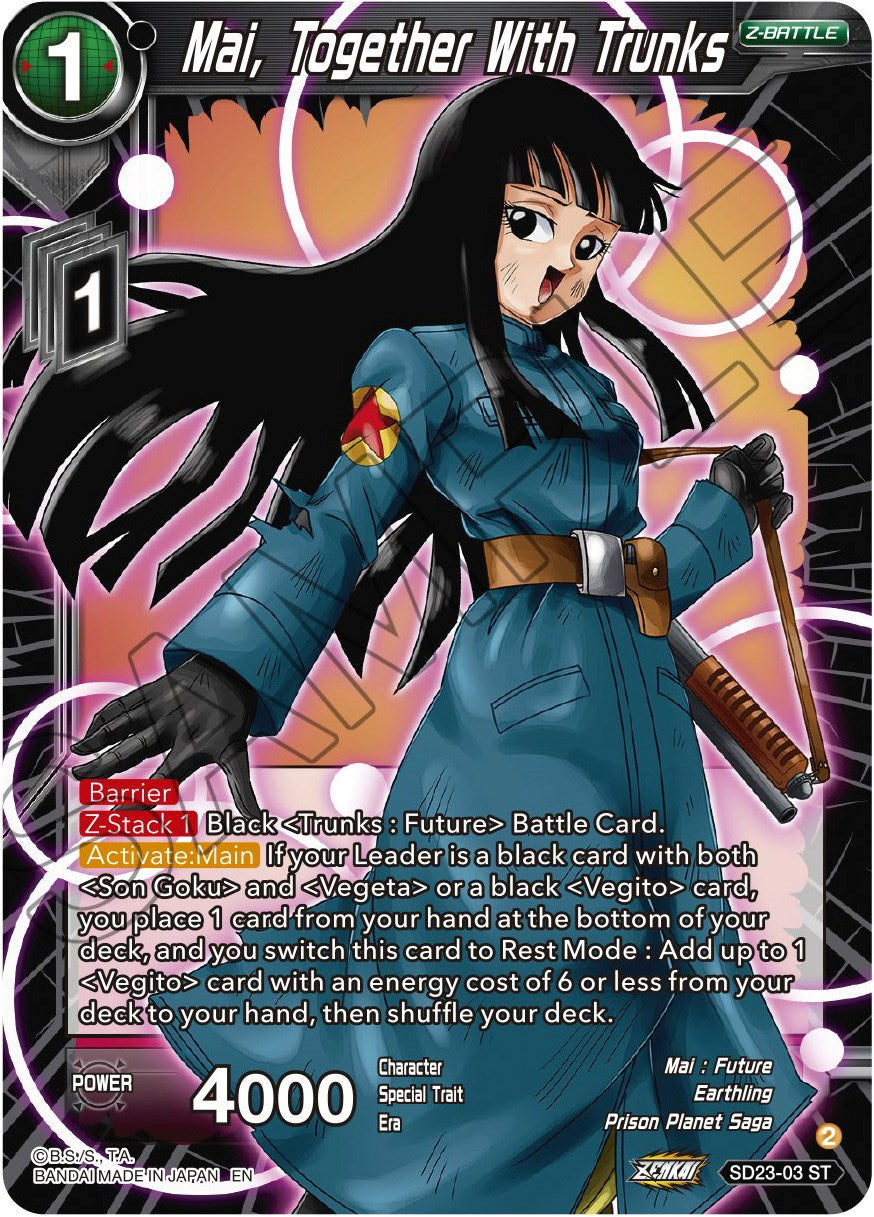 Mai, Together With Trunks (SD23-03) [Critical Blow] | Arkham Games and Comics