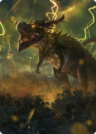 Thrasta, Tempest's Roar Art Card (42) [Modern Horizons 2 Art Series] | Arkham Games and Comics