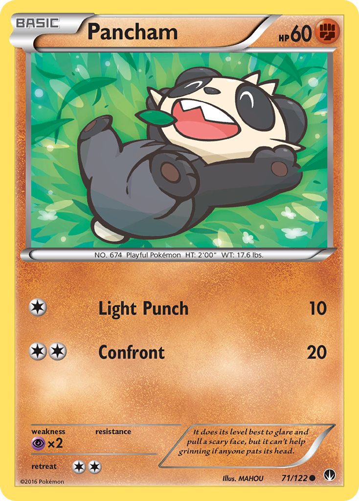 Pancham (71/122) [XY: BREAKpoint] | Arkham Games and Comics