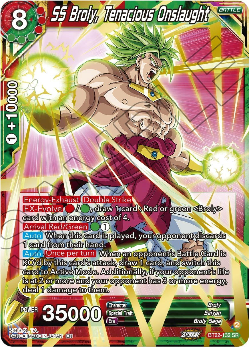 SS Broly, Tenacious Onslaught (BT22-132) [Critical Blow] | Arkham Games and Comics