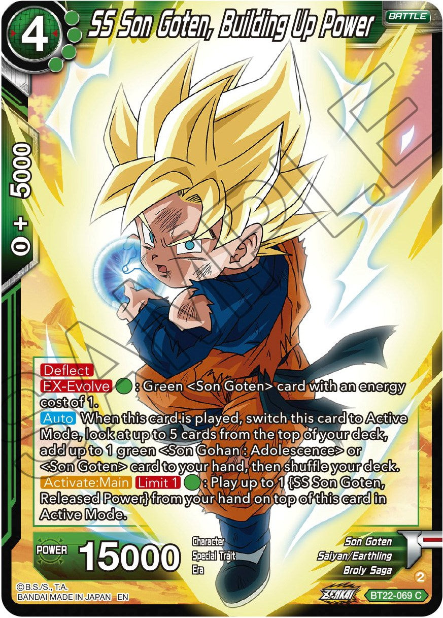 SS Son Goten, Building Up Power (BT22-069) [Critical Blow] | Arkham Games and Comics