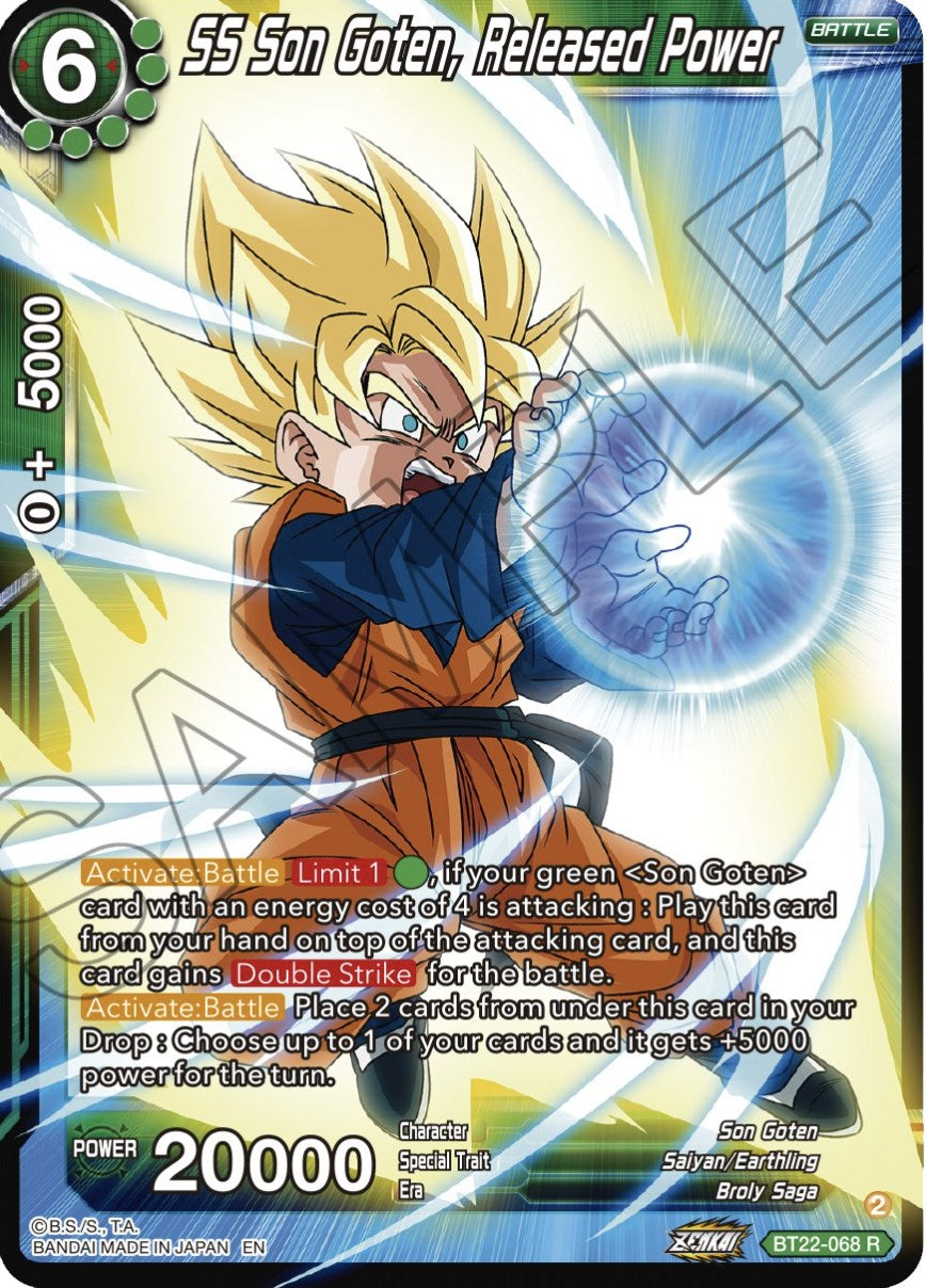SS Son Goten, Released Power (BT22-068) [Critical Blow] | Arkham Games and Comics