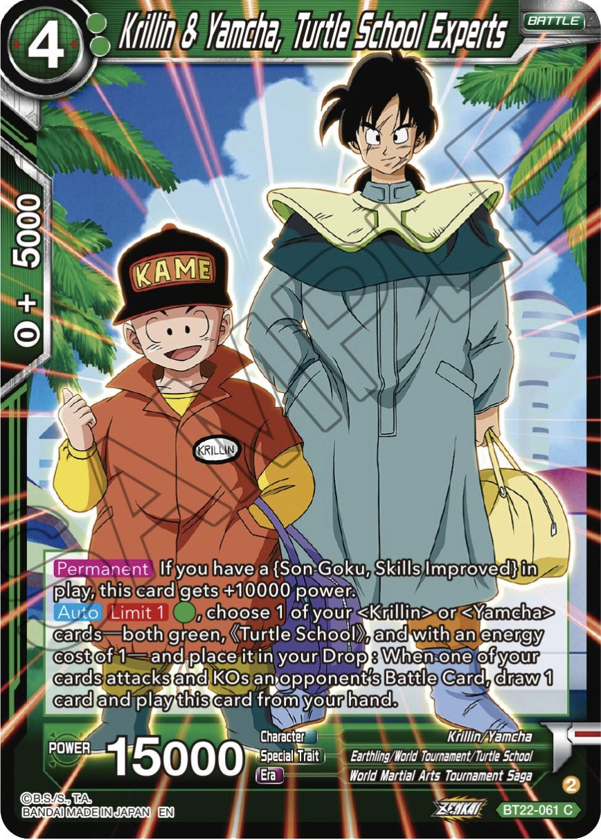 Krillin & Yamcha, Turtle School Experts (BT22-061) [Critical Blow] | Arkham Games and Comics
